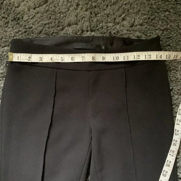 L.A.M.B. Stretch Dress Pants | Seam Detail Down Front Leg, Reverse Tuxedo Effect - Picture 9 of 12